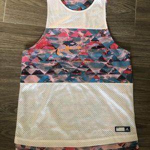 Double sided, vintage looking, adidas jersey tank